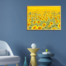 돈 들어오는 황금해바라기그림 / 부자되는 그림